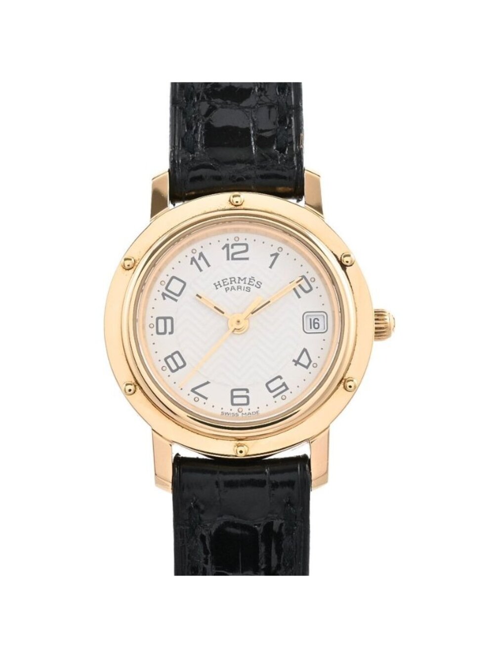 Hermes Watch Clipper Gold